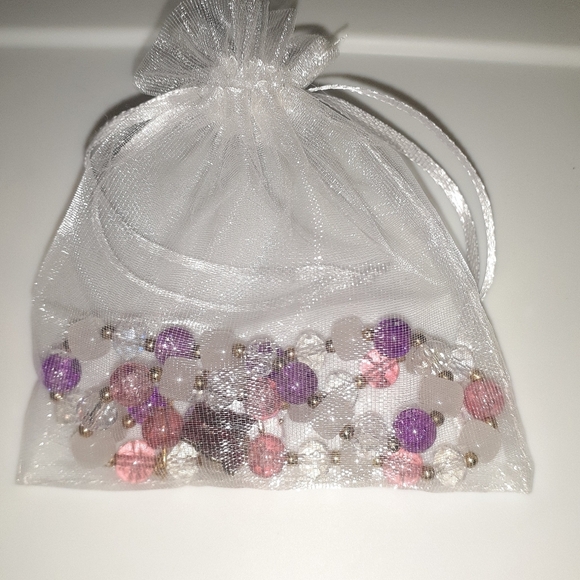 NWT (Set of 2) Purple & Pink Butterfly Fashion Charm Bracelets - Picture 8 of 8